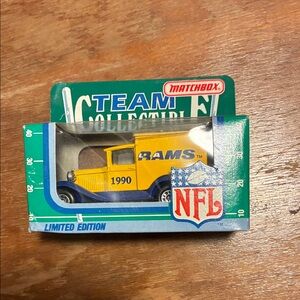 Matchbox 1990 Die-Cast Car in Yellow and Blue